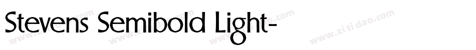 Stevens Semibold Light字体转换